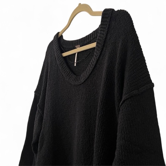 Free People Brookside Tunic Sweater Black XS - Picture 11 of 14